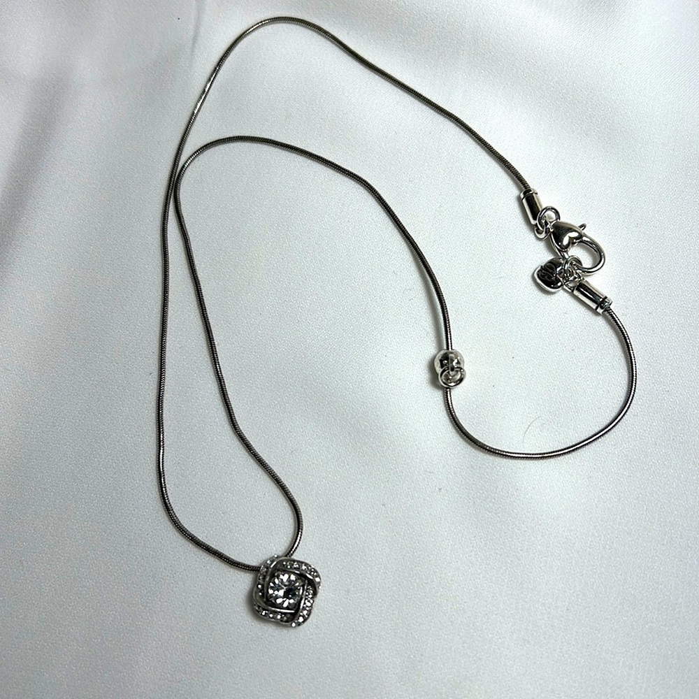 Brighton silver rhinestone necklace